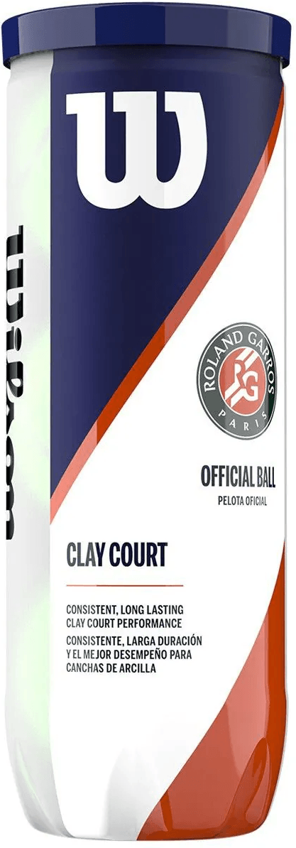 Мячи теннисные Wilson Roland Garros Clay 3 мячей в упаковке