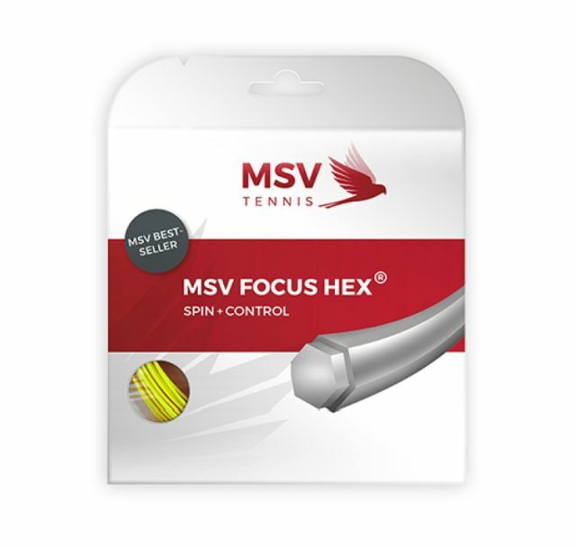 Струна теннисная MSV Focus Hex Neon Yellow 1.27 (12 метров)