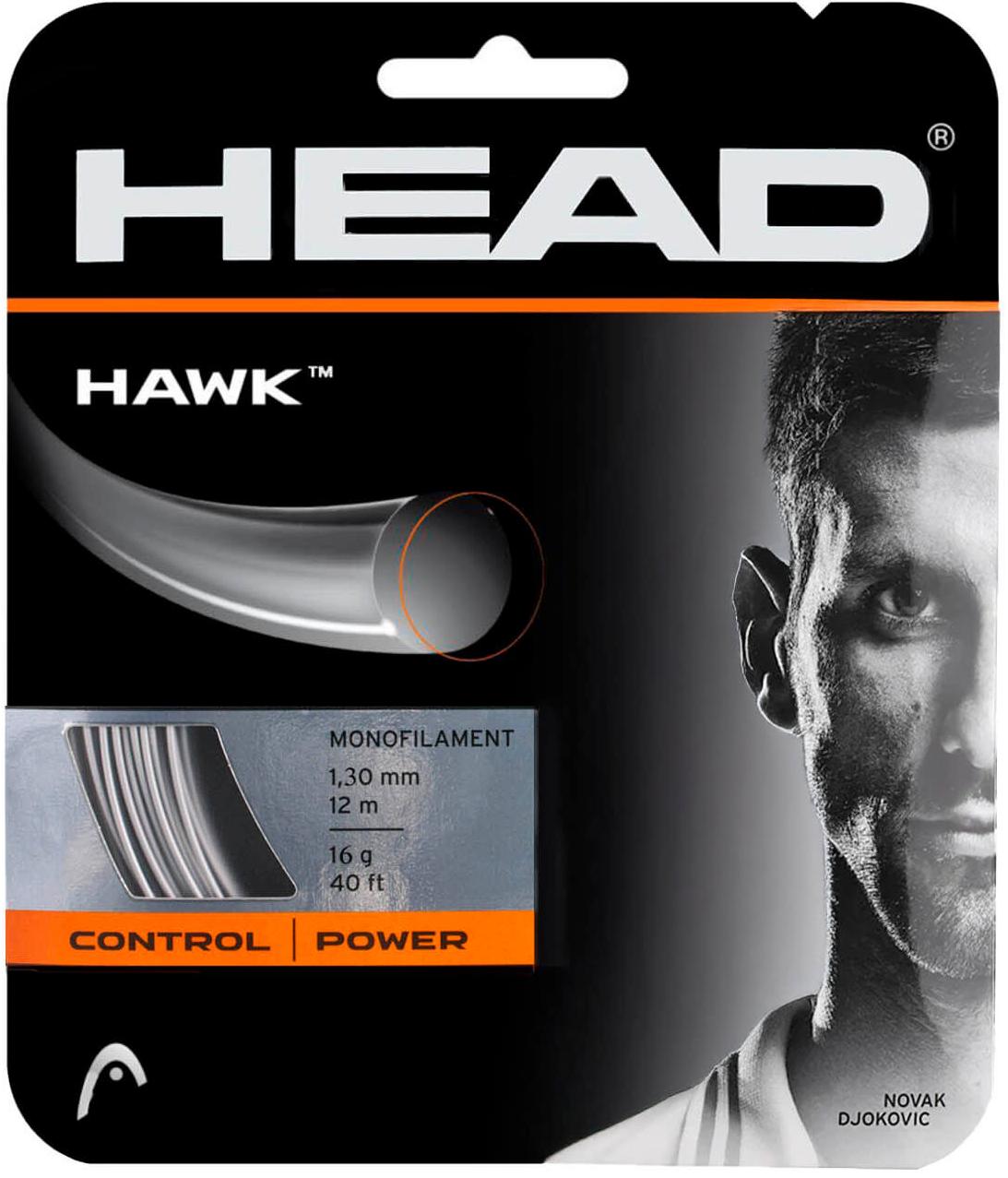 Струна теннисная Head Hawk Grey 1.30 (12 метров)