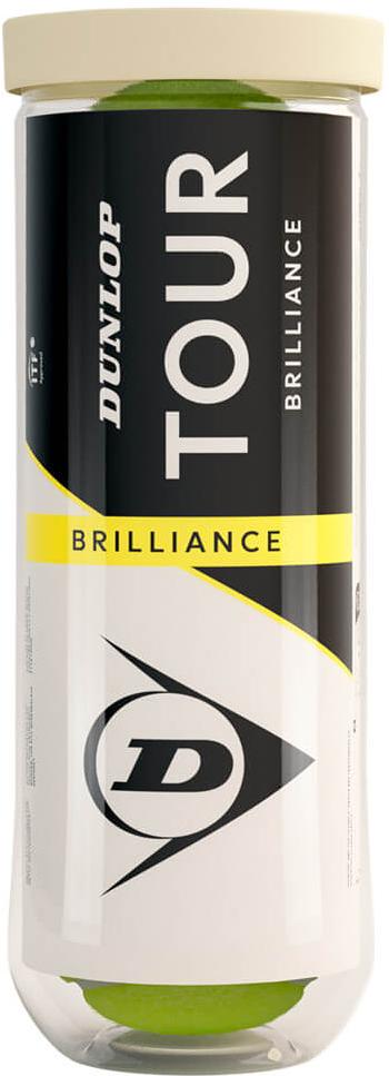Мячи теннисные Dunlop Tour Brilliance 3 мяча в упаковке