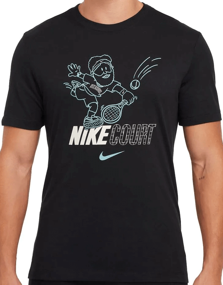 Футболка мужская Nike Court Dri-Fit Tee Black/White