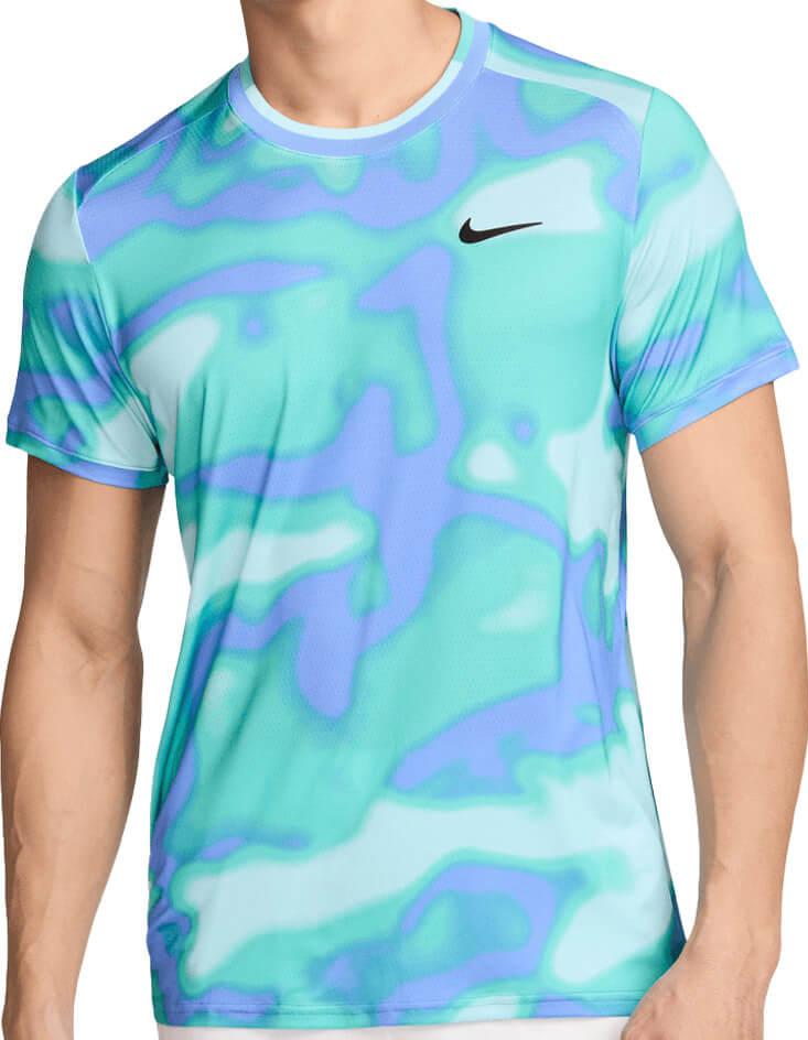 Футболка мужская Nike Court Advantage - Glacier Blue/Black