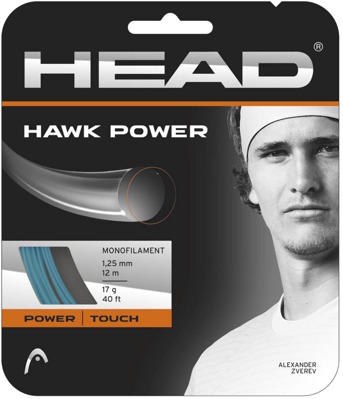 Струна теннисная Head Hawk Power Petrol 1.25 (12 метров)