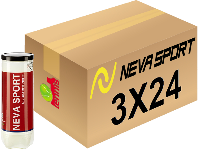 Мячи теннисные в коробке NS Championship (3X24) 72 мяча