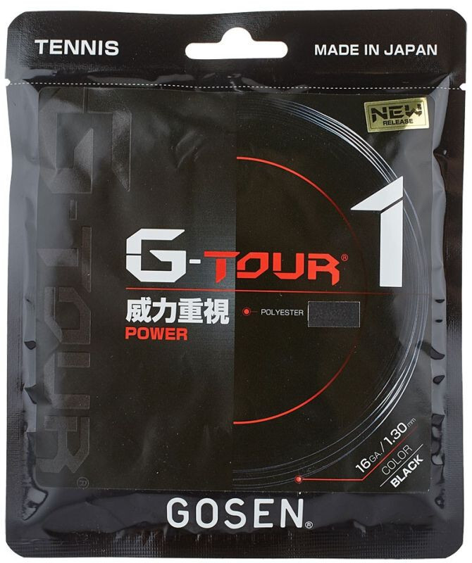 Струна теннисная Gosen G-TOUR 1  Black 1.25 (12,2 метров)