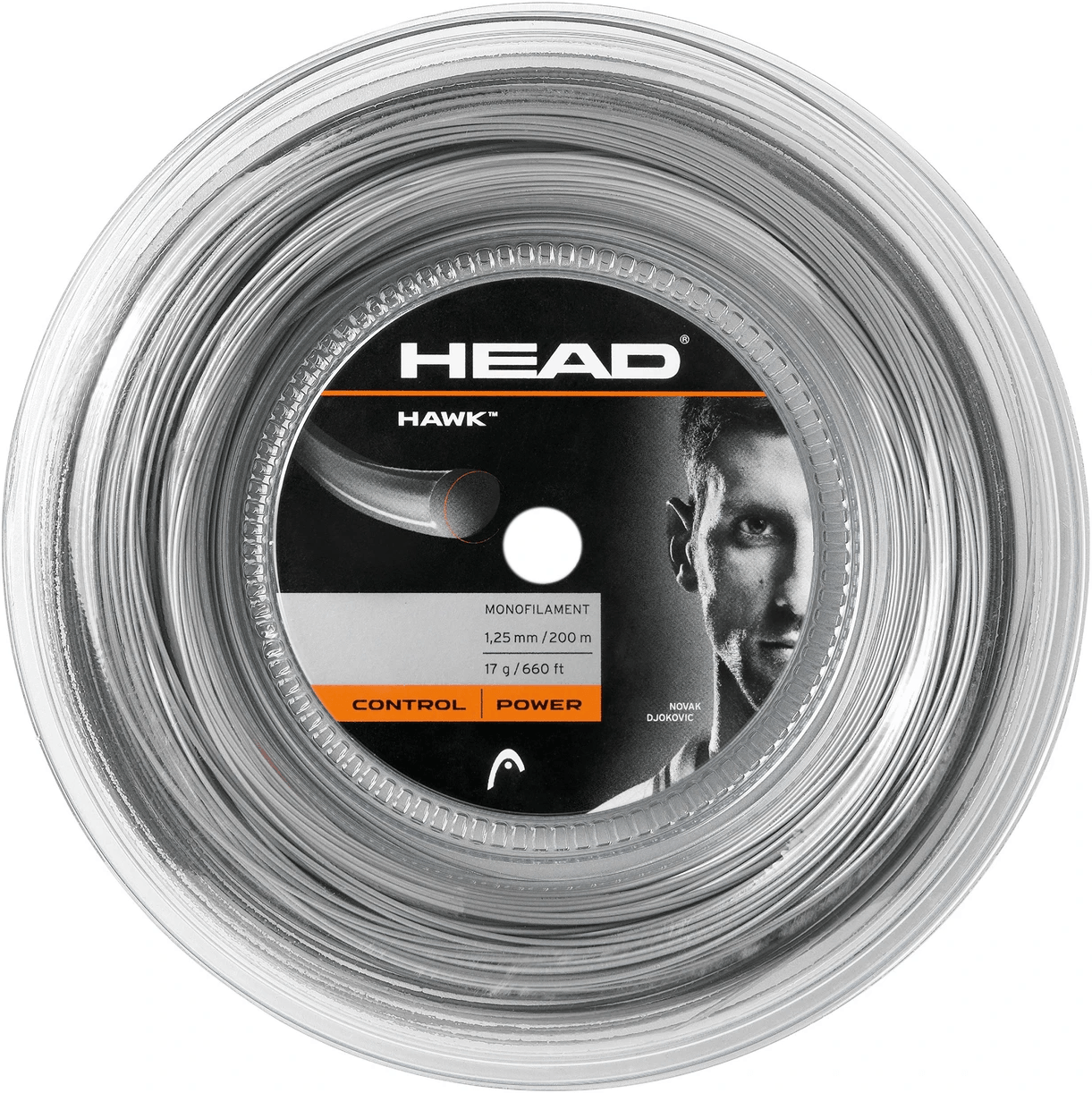 Струна теннисная Head HAWK Antracite 1.25 (200 метров)