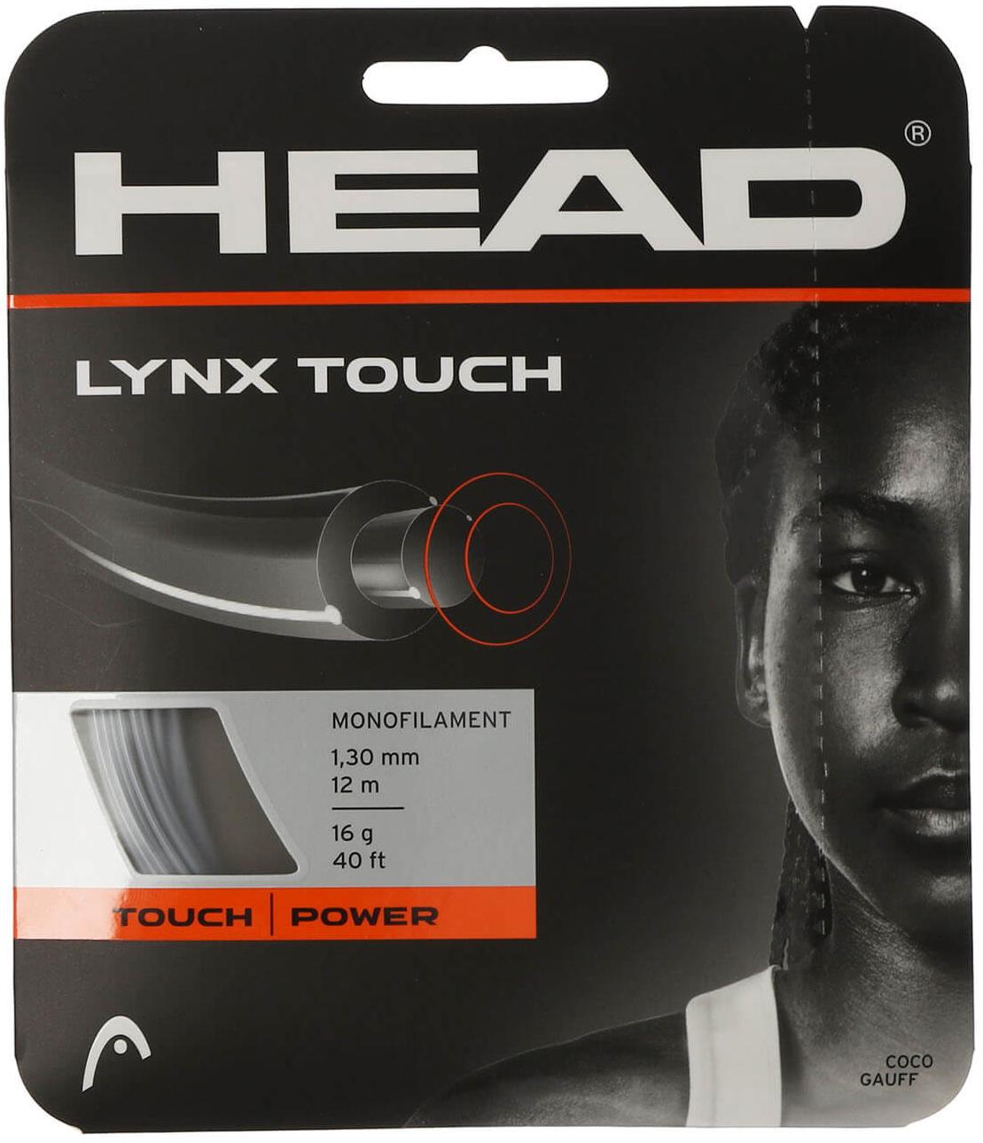 Струна теннисная Head Lynx Touch Transparentblack 1.30 (12 метров)