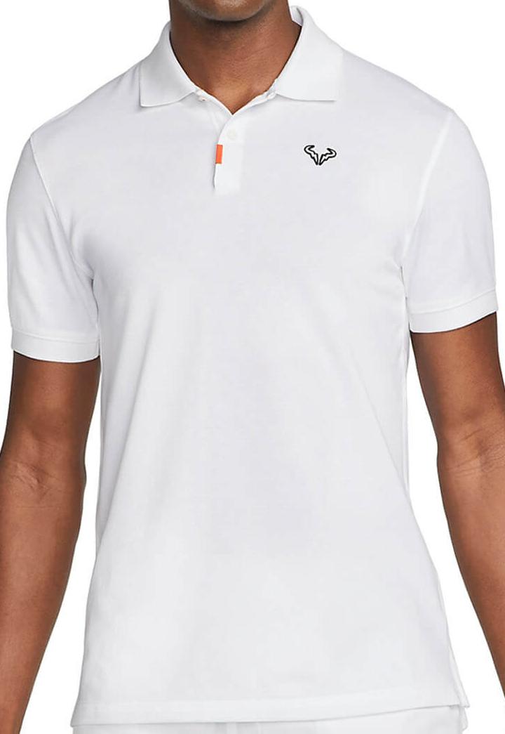 Поло мужское Nike Rafa Slim-Fit White/Black