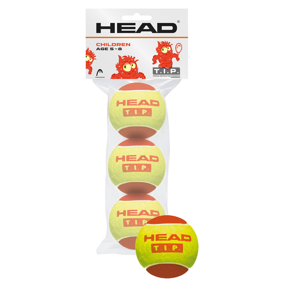 Мячи теннисные детские Head Tip Red 3 мяча в упаковке