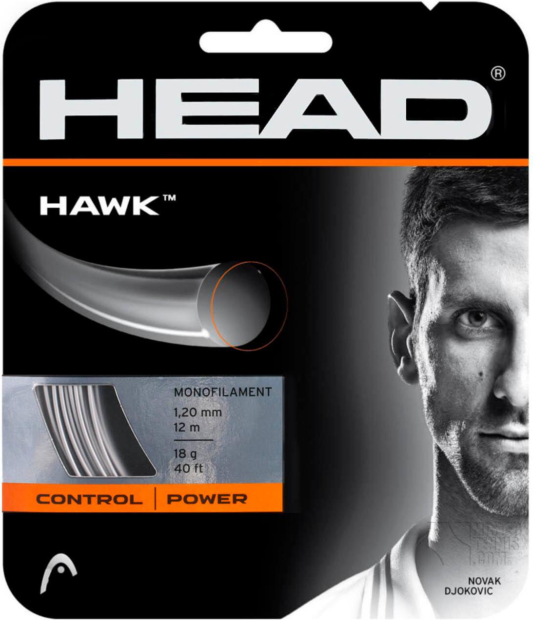 Струна теннисная Head Hawk Grey 1.20 (12 метров)