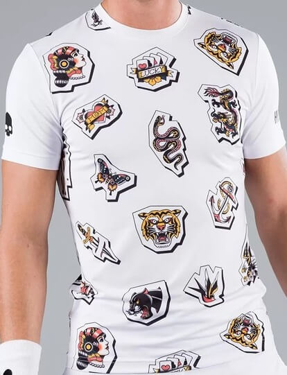 Футболка мужская Hydrogen TATTOO 2022 Tech White  T00504-001