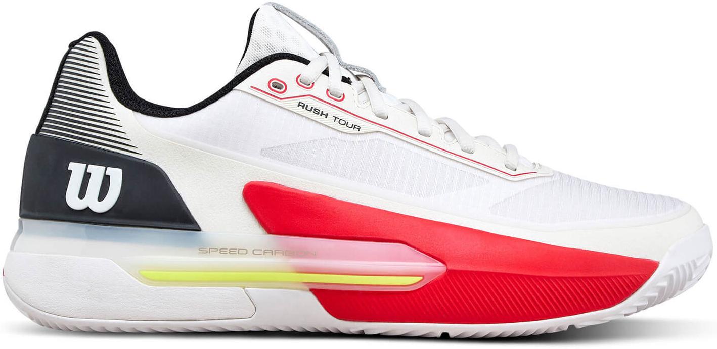 Кроссовки мужские Wilson Rush Tour 5 Clay White/Black/Infrared