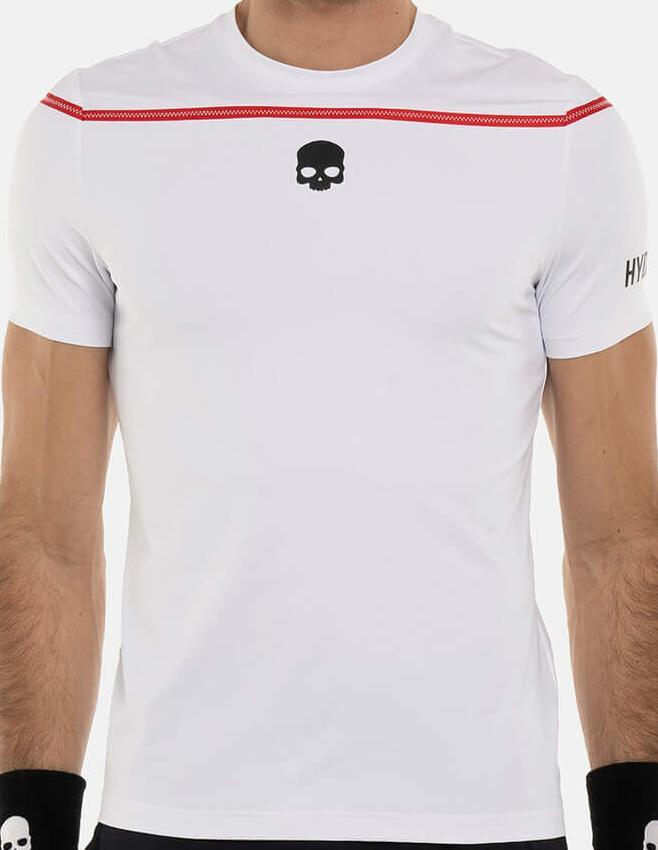 Футболка мужская Hydrogen ZIG ZAG Tape White/Red TT0004-125