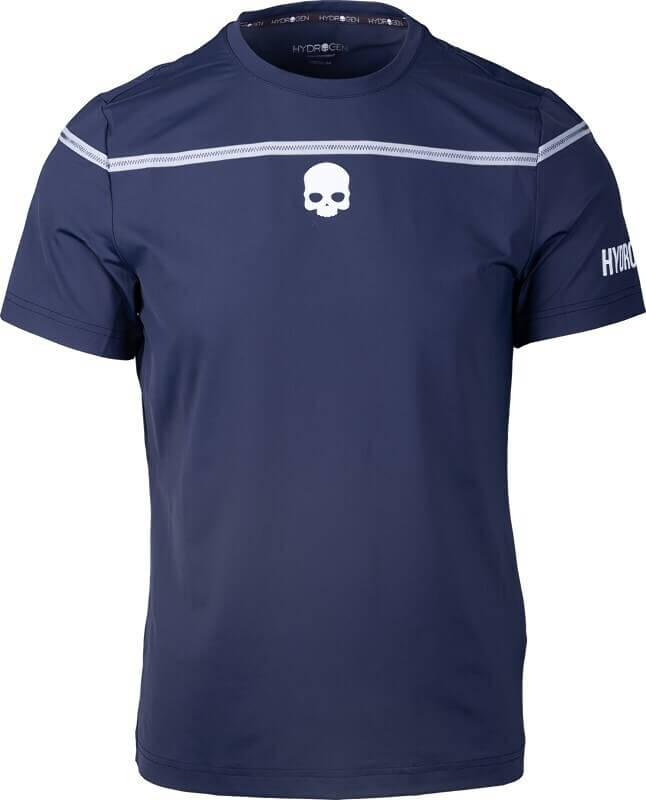 Футболка мужская Hydrogen ZIG ZAG Tape Blue Navy/White TT0004-157