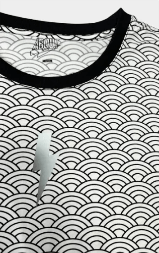 Футболка мужская About Tech Special - Japanese Waves Black/White