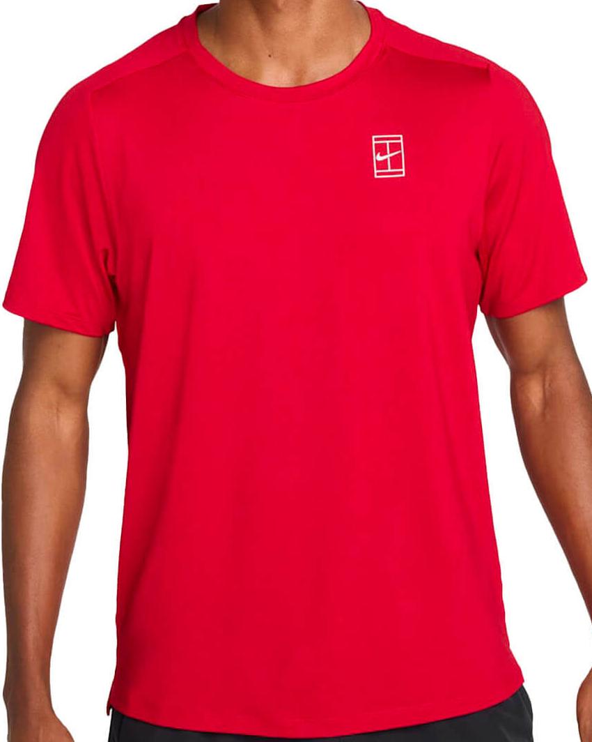 Футболка мужская Nike Court Dri-Fit Advantage  Gym Red/White