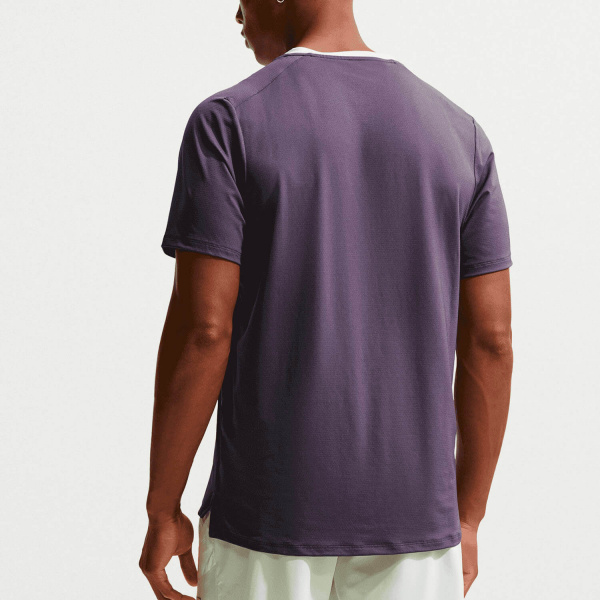 Футболка мужская Nike Court Dri-Fit Advantage Dark Raisin/Volt Tint/White