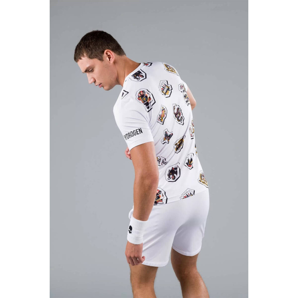 Футболка мужская Hydrogen TATTOO 2022 Tech White  T00504-001