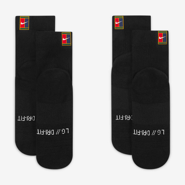 Набор носков Nike Court Multiplier Max Quarter Crew (2 Pairs) Black