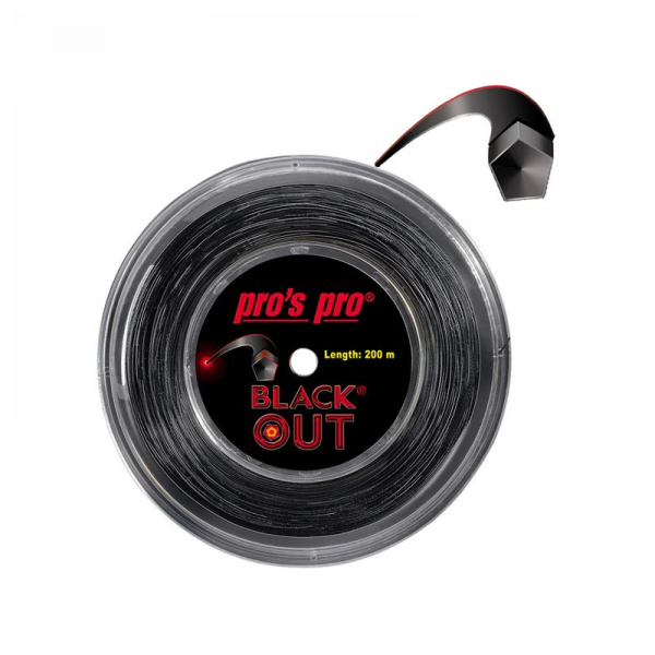 Струна теннисная Pro's Pro BLACK OUT 1.28 Black (200 метров)