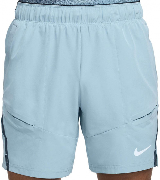 Шорты мужские Nike Court Dri-Fit Advantage 7 Inch Denim Turquoise/Armory Navy/White
