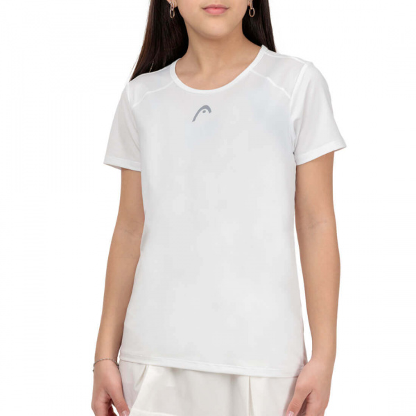 Футболка для девочек Head CLUB Tech T-Shirt White