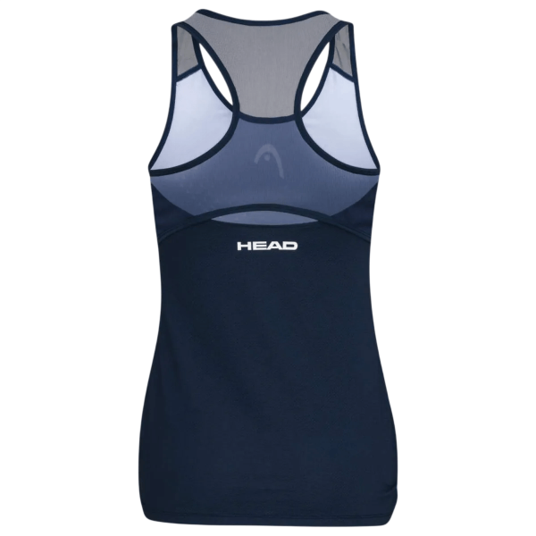 Майка женская Head Play Tech Dark Blue/Print Padel  814802-DBXJ