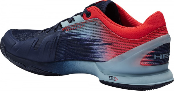 Кроссовки мужские Head Sprint Pro 3.0 Clay Dress Blue/Neon Red
