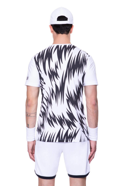 Футболка мужская Hydrogen Scratch Tech White/Black  T00414-001