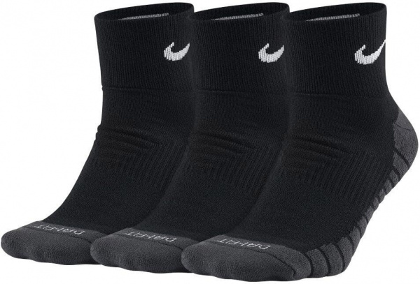Носки Nike Dry Cushion Quarter Training (3 Pairs) Black  SX5549-010