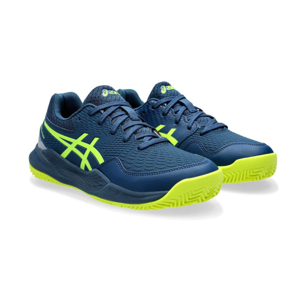 Кроссовки детские Asics Gel-Resolution 9 Clay GS Mako Blue/Safety Yellow