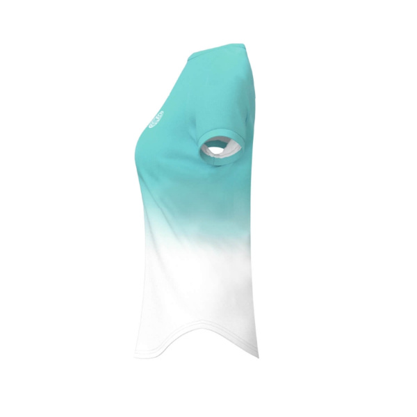 Футболка для девочек Bidi Badu Crew Gradiant Aqua/White