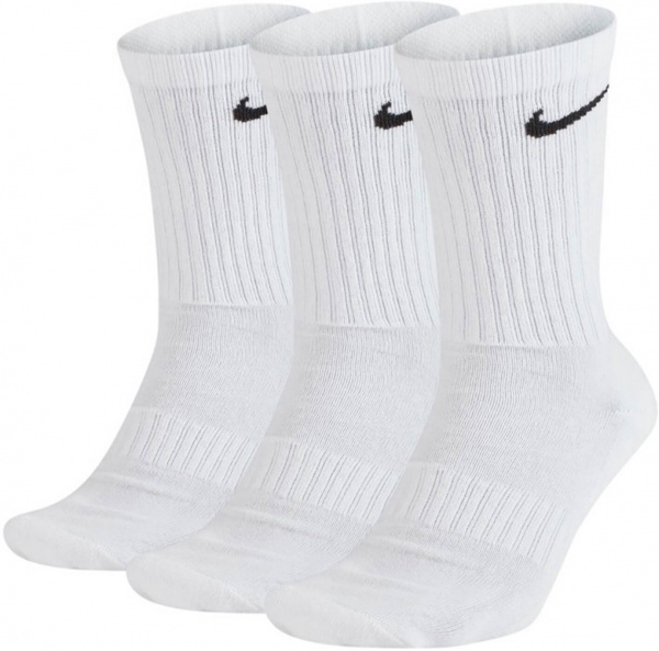 Nike Everyday Cushioned Crew (3 Pairs) White  SX7664-100Z