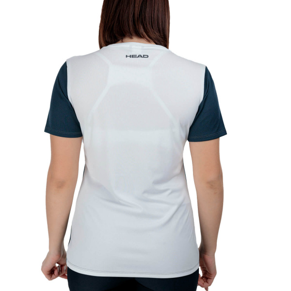 Футболка женская Head CLUB 25 Navy/White