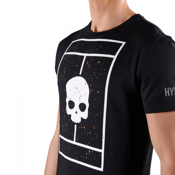 Футболка мужская Hydrogen Tennis Court Cotton Tee Black Paint