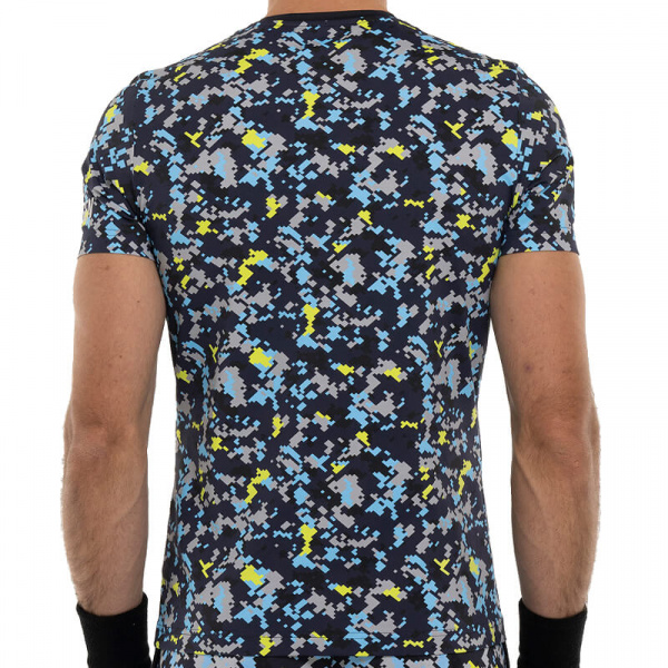 Футболка мужская Hydrogen CAMO PIXEL Tech Blue Navy/Multicolor  TT0007-L78