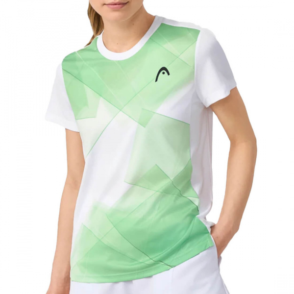 Футболка женская Head TIE-BREAK Celery Green/White