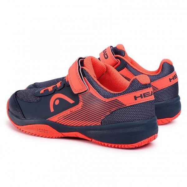 Кроссовки детские Head Sprint Velcro 3.0 Midnight Navy/Neon Red
