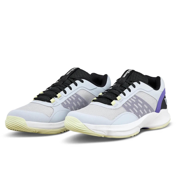 Кроссовки мужские для падела Wilson Hurakn Pro V2 Grey Dawn/Black/Tender Yellow