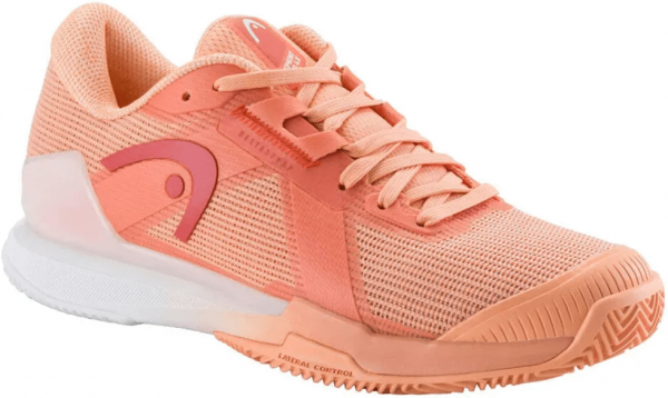 Кроссовки женские Head Sprint Pro Clay 4.0  Coral/White