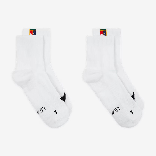 Носки Nike Court Multiplier Max Quarter Crew Sock (2 Pairs) White CU1309-100  CU1309-100