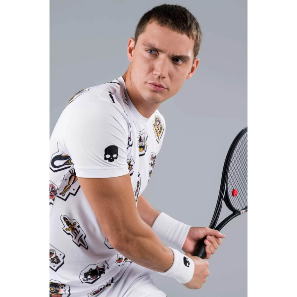 Футболка мужская Hydrogen TATTOO 2022 Tech White  T00504-001