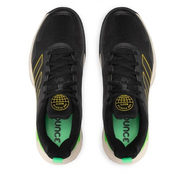 Кроссовки мужские Adidas Defiant Speed Clay Black/Green/Yellow