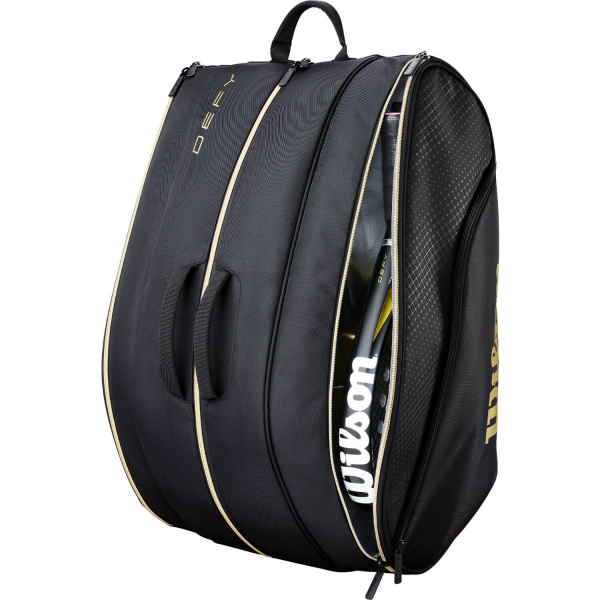 Сумка для падел-тенниса Wilson Defy Padel Bag Black/Gold