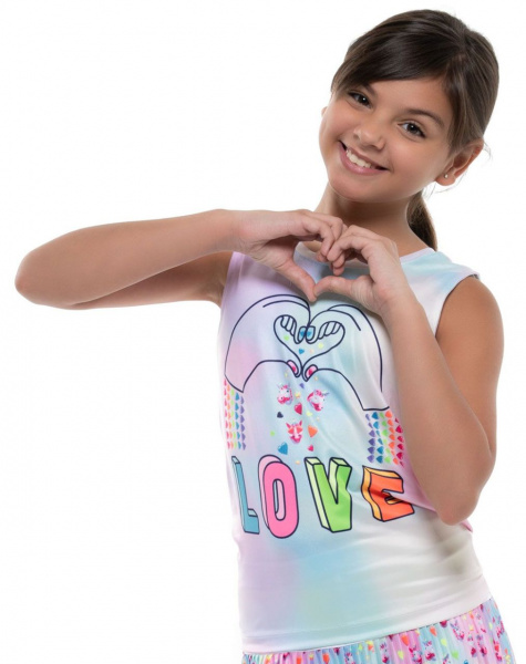 Майка для девочек Lucky in Love MUL T211-E92955  su21