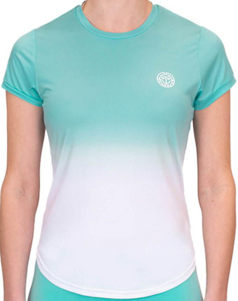 Футболка женская Bidi Badu Crew Gradiant Aqua/White