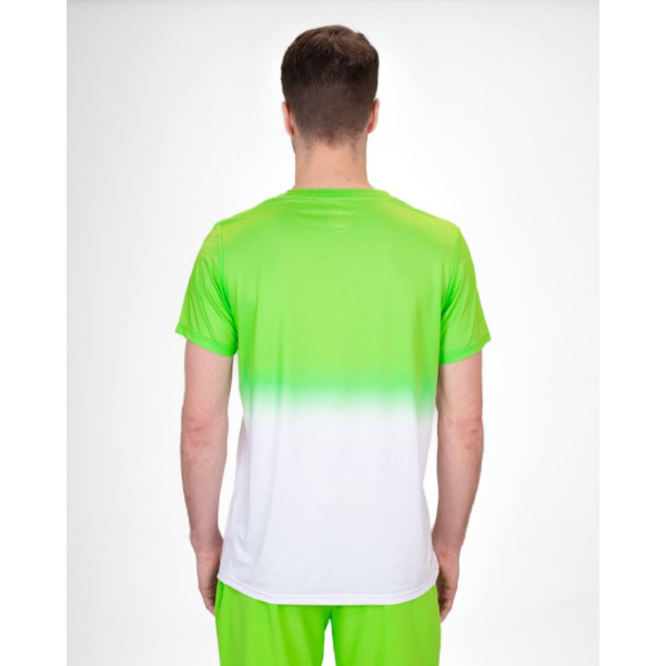 Футболка мужская Bidi Badu Crew Gradiant Neon Green/White