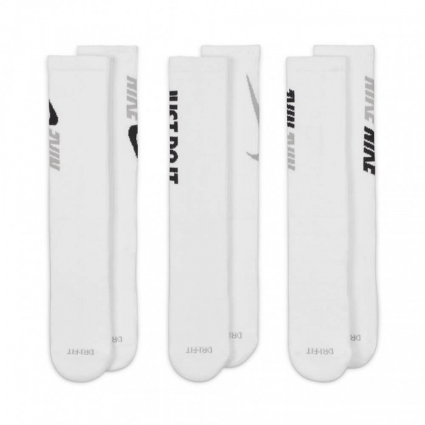 Носки Nike Everyday Plus Cush Crew (3 Pairs) White  DD1526-100