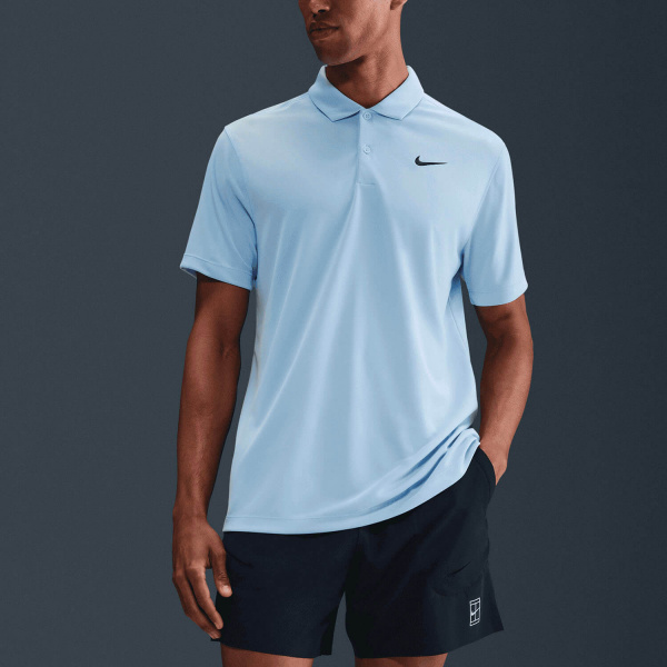 Поло мужское Nike Court Dri-Fit Solid Celestine Blue