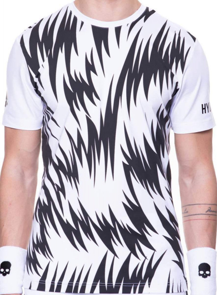 Футболка мужская Hydrogen Scratch Tech White/Black  T00414-001